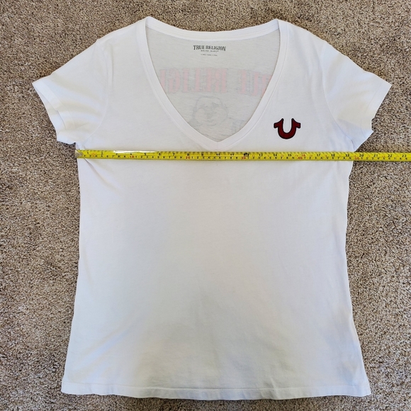 True Religion Buddha Logo V Tee XL White - Picture 7 of 7